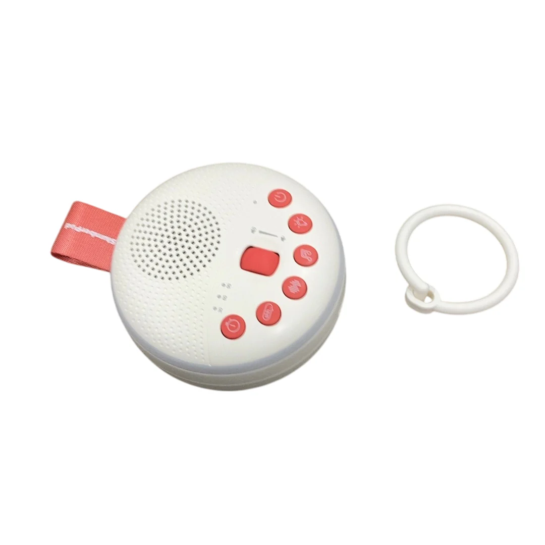 SlumberPod SlumberCalm Portable Sound & White Noise Machine, White/Orange