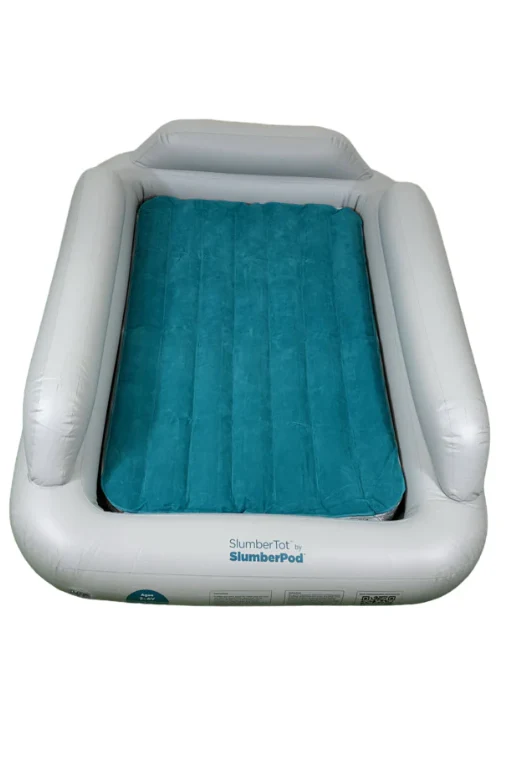 SlumberPod SlumberTot Inflatable Toddler Bed, Gray/Teal - Image 2
