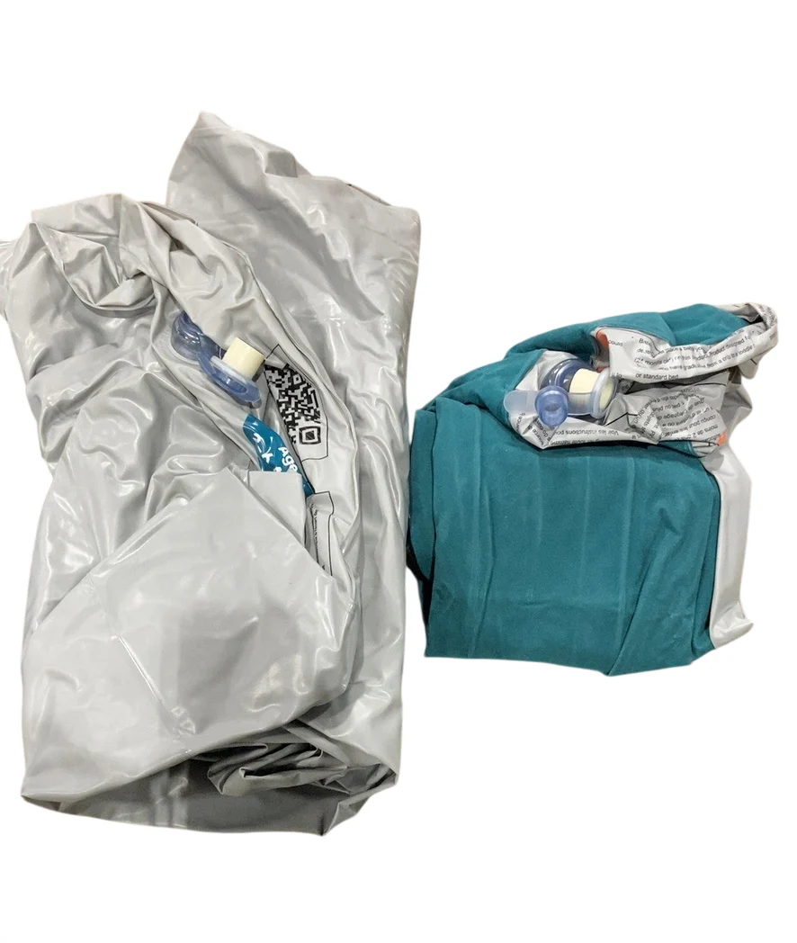 SlumberPod SlumberTot Inflatable Toddler Bed, Gray/Teal - Image 3