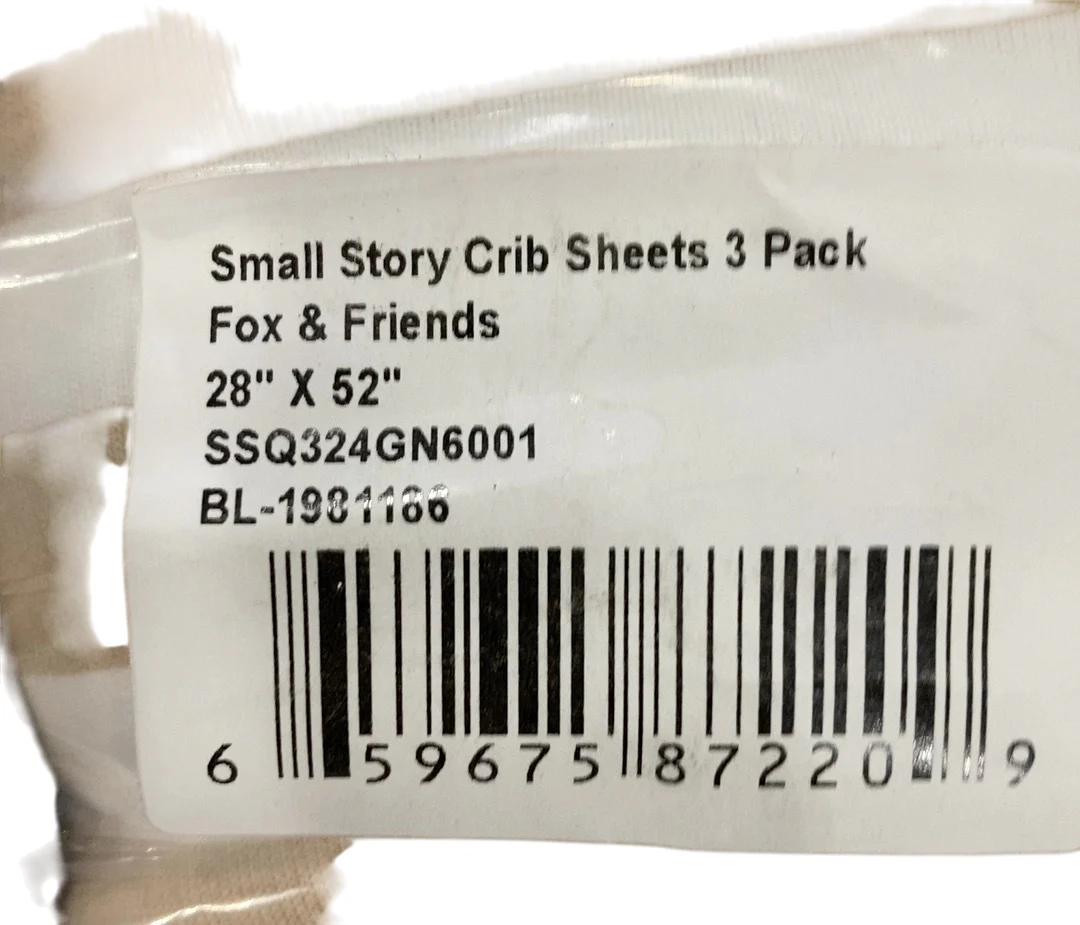 Small Story Organic Cotton Jersey Crib Sheets (3 Pack), Wildly Cute - Image 2