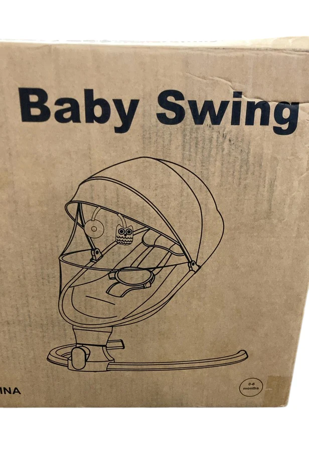Smelluck Bluetooth Portable Infant Swing , Light Grey - Image 2
