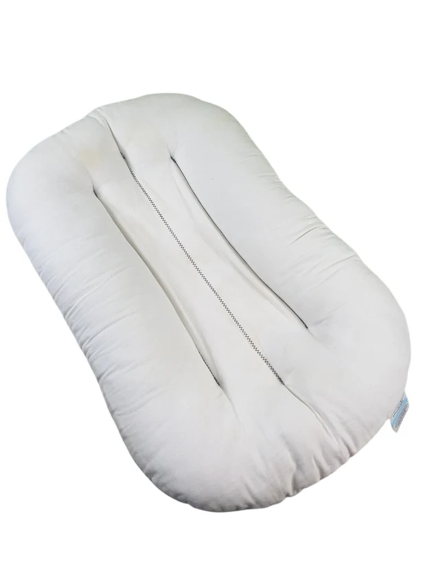 Snuggle Me Organic Sensory Infant Lounger with Cover, Natural, Natural - Image 2