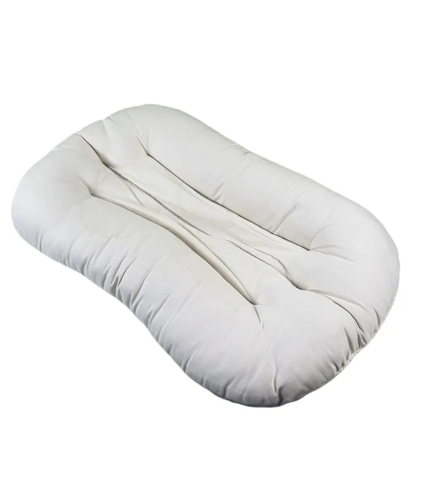 Snuggle Me Organic Sensory Infant Lounger with Cover, Natural, Natural - Image 2