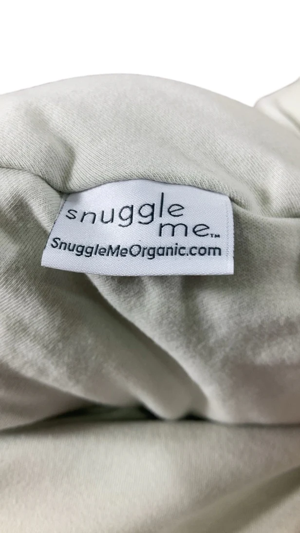 Snuggle Me Organic Sensory Infant Lounger with Cover, Natural, Sage - Image 3