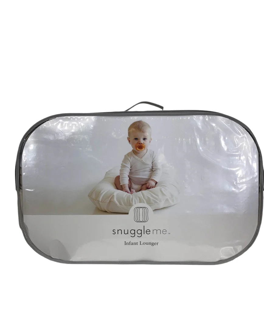 Snuggle Me Organic Sensory Infant Lounger with Cover, Slate