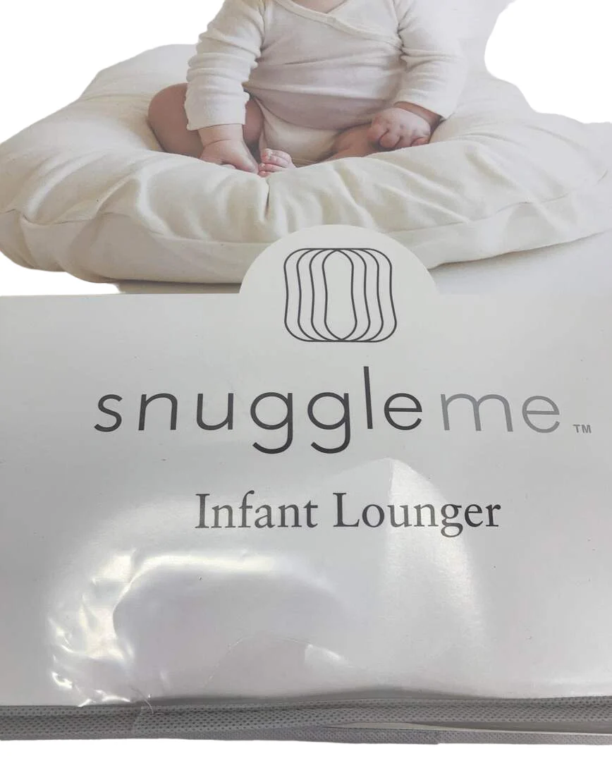 Snuggle Me Organic Sensory Infant Lounger with Cover, Slate - Image 3