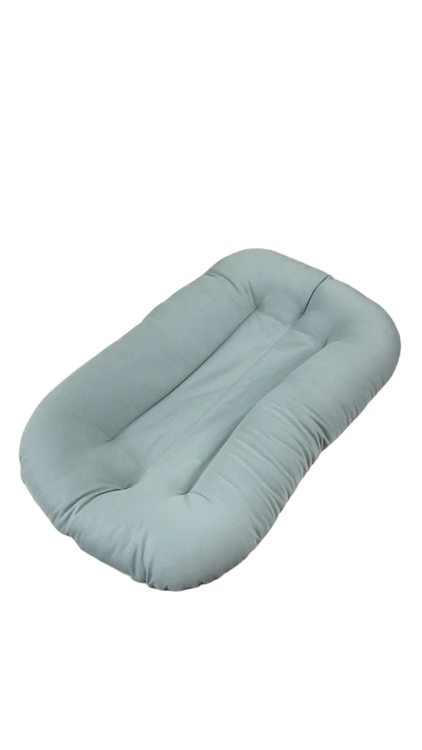 Snuggle Me Organic Sensory Infant Lounger with Cover, Slate, Slate - Image 4