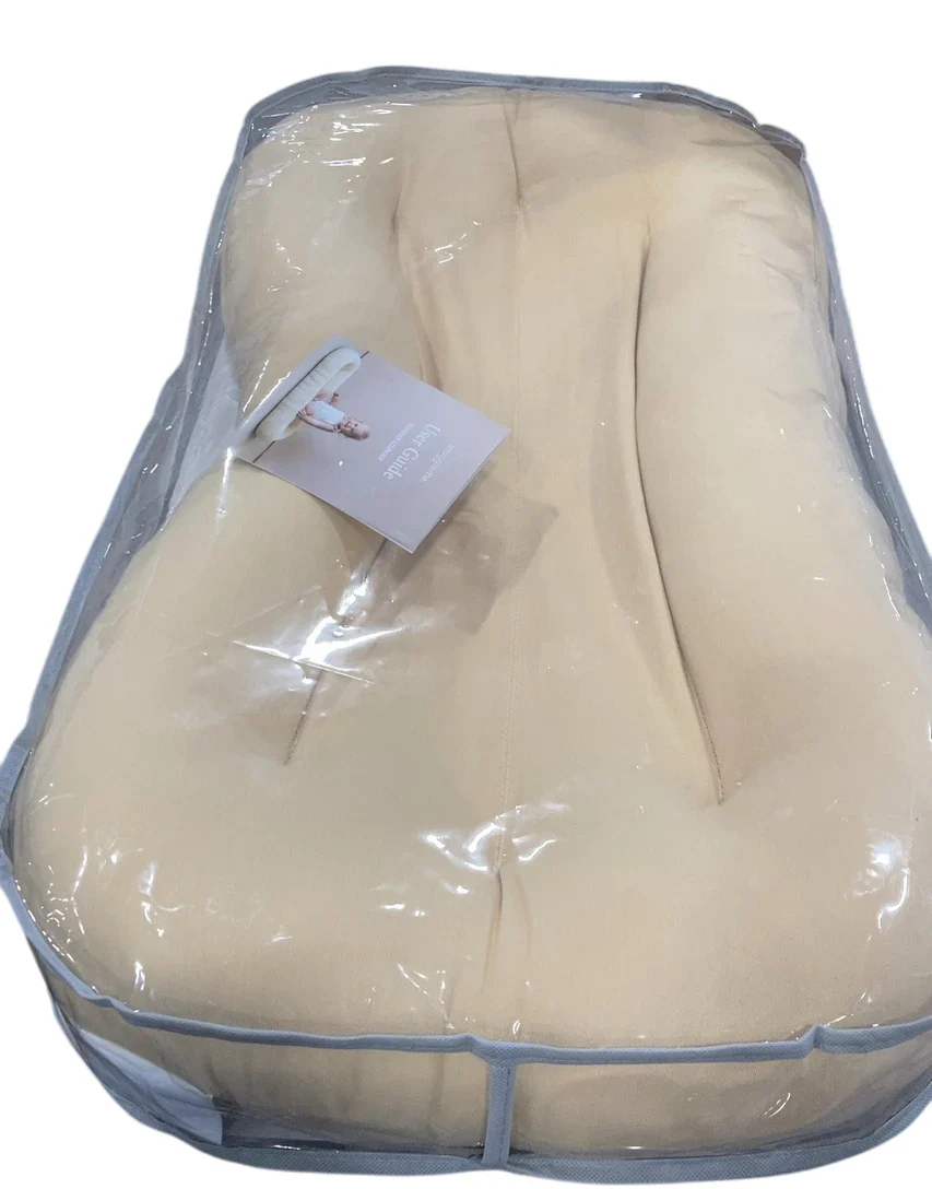Snuggle Me Organic Sensory Toddler Lounger, Honey - Image 3