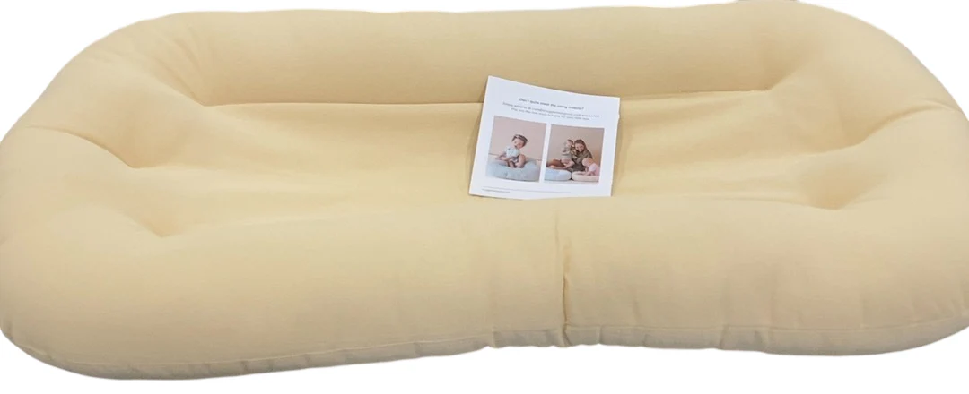 Snuggle Me Organic Sensory Toddler Lounger, Honey - Image 2