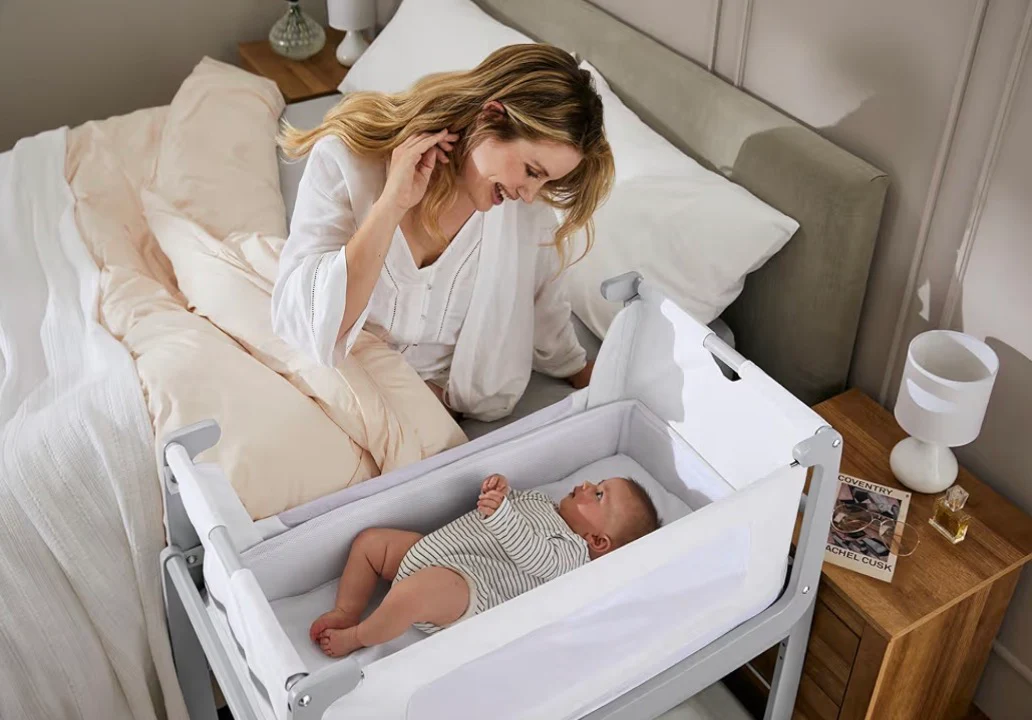 Snuz SnuzPod4 Bedside Bassinet, Dove Gray - Image 5