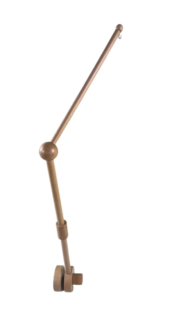 Sorrel + Fern Baby Crib Mobile Arm Wooden Holder, Beechwood - Image 2