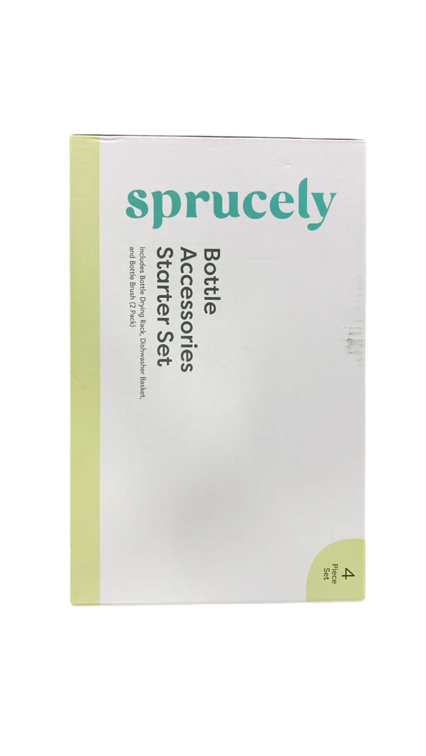 Sprucely Bottle Accessories Starter Set, White/Grey - Image 3