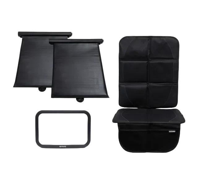 Sprucely Car Essentials Starter Kit, Black