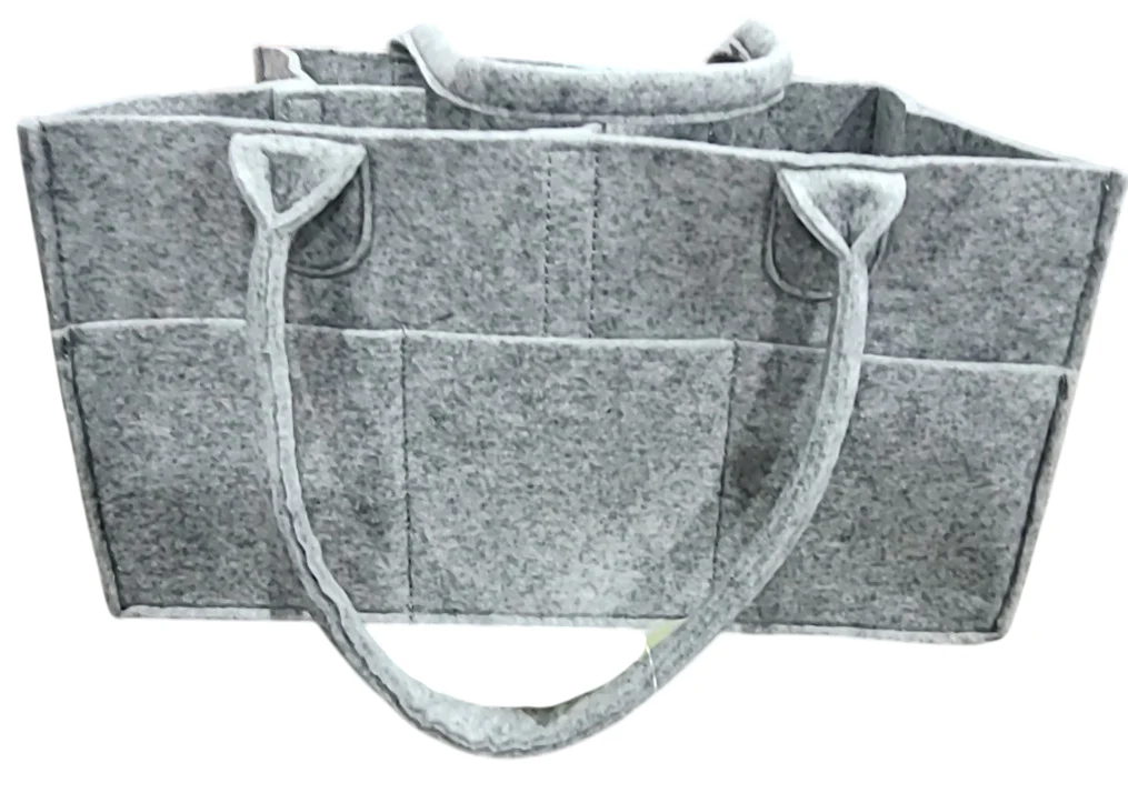Sprucely Felt Diaper Caddy, Medium, Heather grey - Image 3
