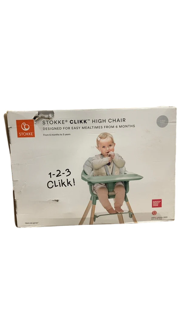 Stokke Clikk High Chair with Travel Bag, Grey - Image 2