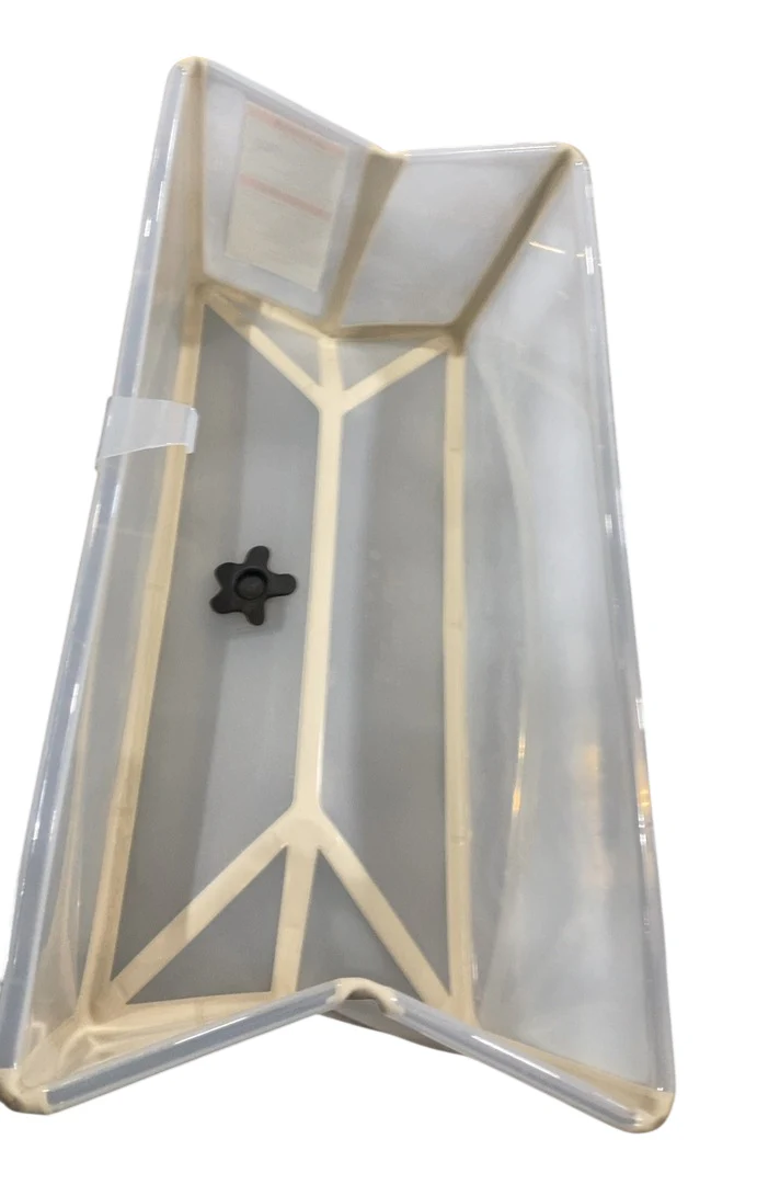 Stokke Flexi Bath Foldable Baby Bathtub, Regular, Sandy Beige - Image 2