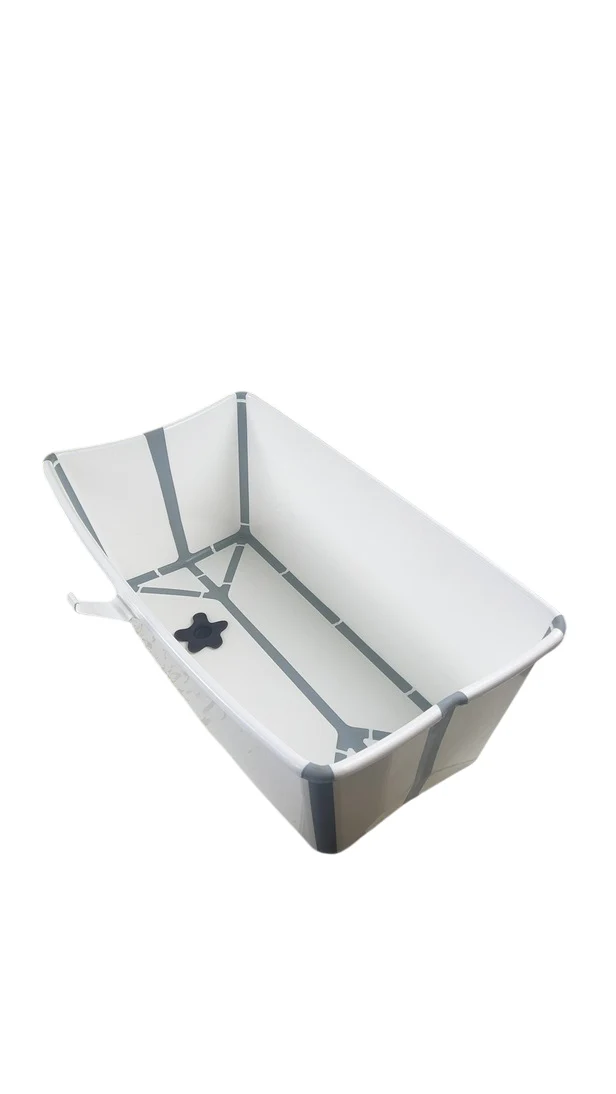 Stokke Flexi Bath Foldable Baby Bathtub, Regular, White
