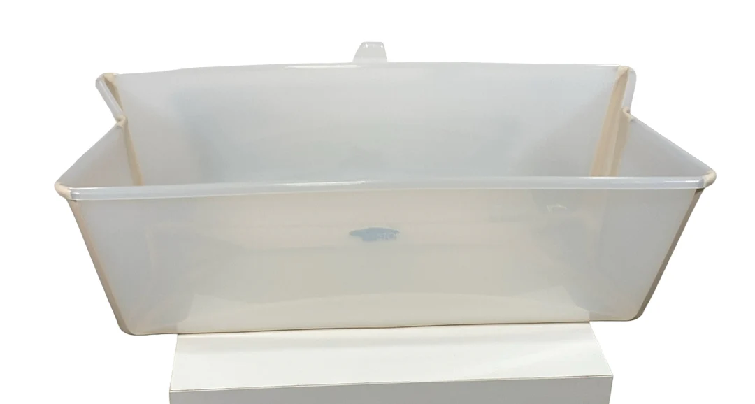 Stokke Flexi Bath Foldable Baby Bathtub, Sandy Beige, XLarge - Image 3
