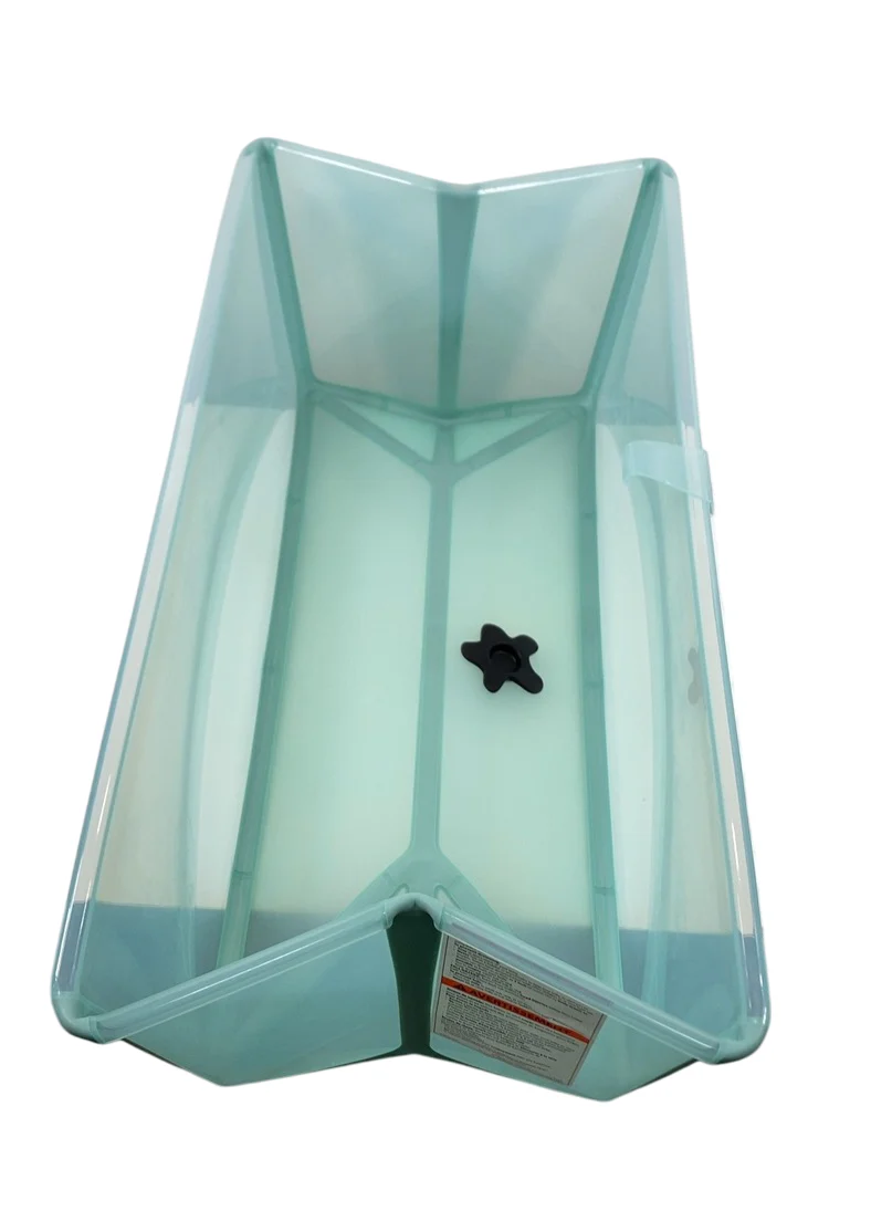 Stokke Flexi Bath Foldable Baby Bathtub, Soft Mint, XLarge - Image 3