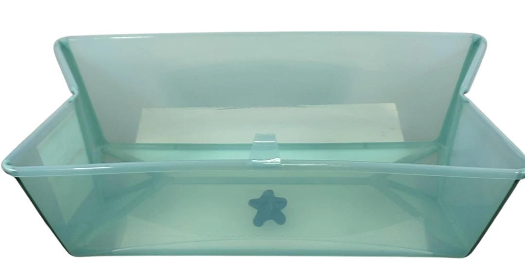 Stokke Flexi Bath Foldable Baby Bathtub, Soft Mint, XLarge - Image 4