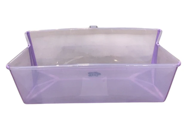 Stokke Flexi Bath Foldable Baby Bathtub, Transparent Lavendar, XLarge - Image 2