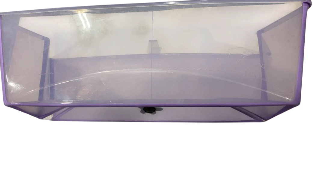 Stokke Flexi Bath Foldable Baby Bathtub, Transparent Lavender, XLarge - Image 3