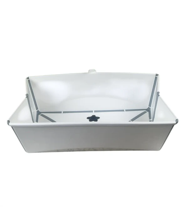 Stokke Flexi Bath Foldable Baby Bathtub, White, XLarge - Image 4