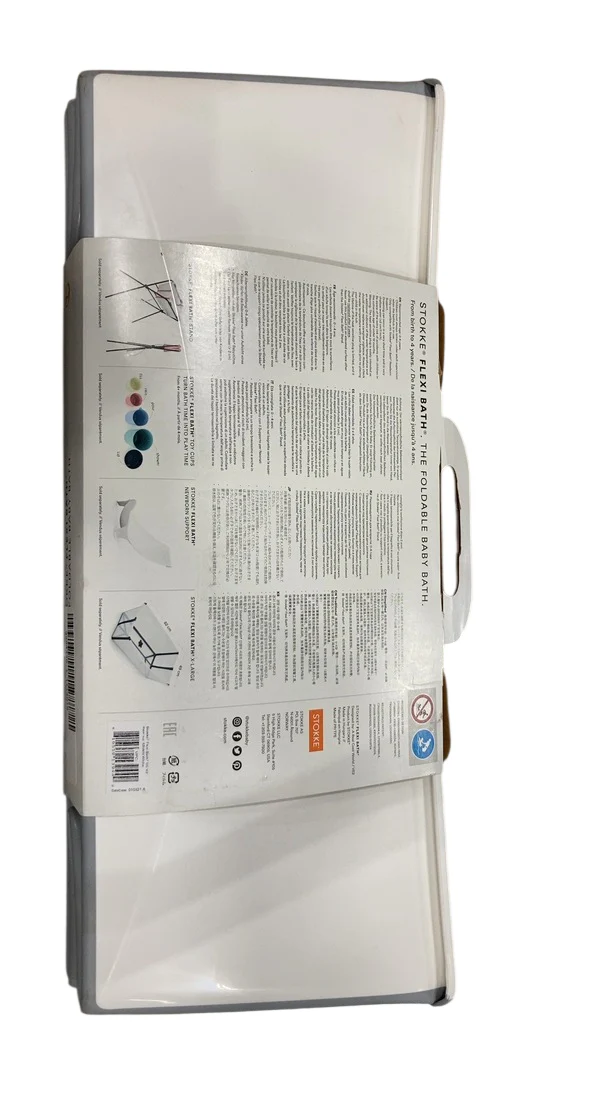 Stokke Flexi Bath Foldable Baby Bathtub, White, XLarge - Image 3