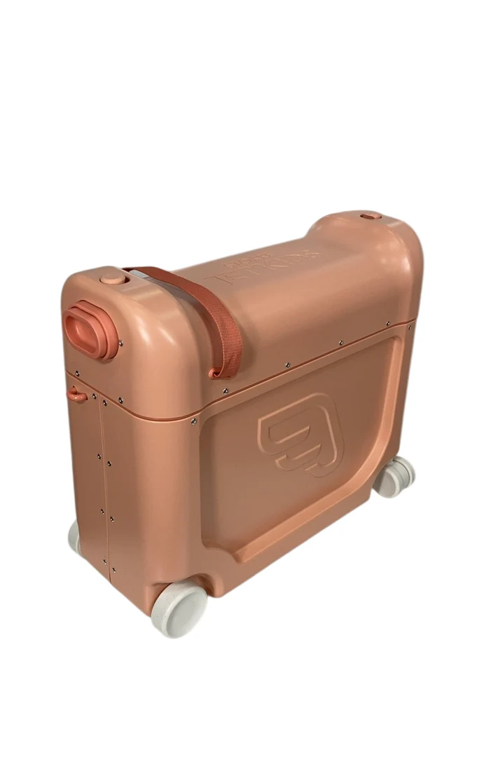 Stokke JetKids BedBox + Crew Backpack Travel Bundle, Coral Pink