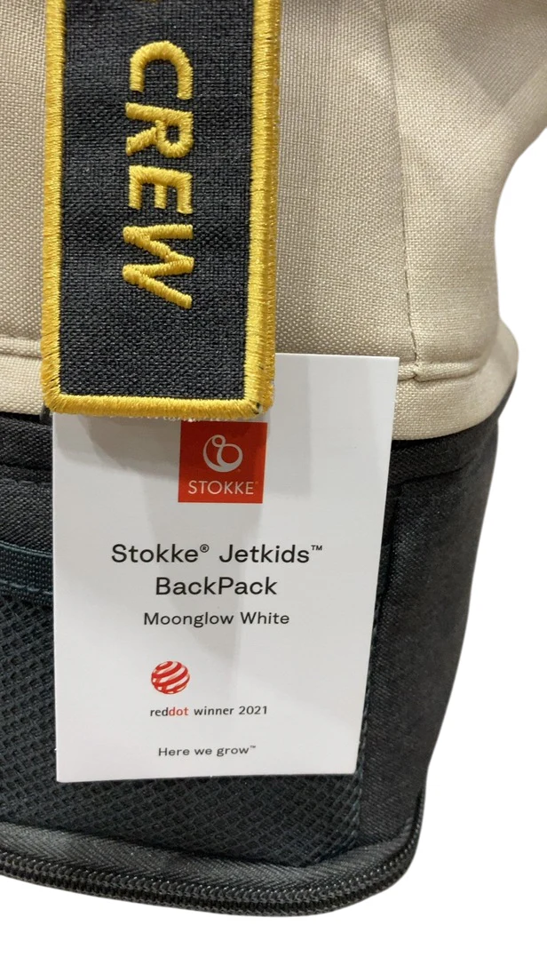 Stokke Jetkids Crew Backpack, Moonglow White - Image 5