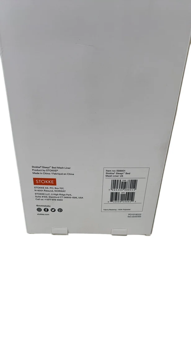 Stokke Sleepi Bed Breathable Mesh Liner, V3, White - Image 3