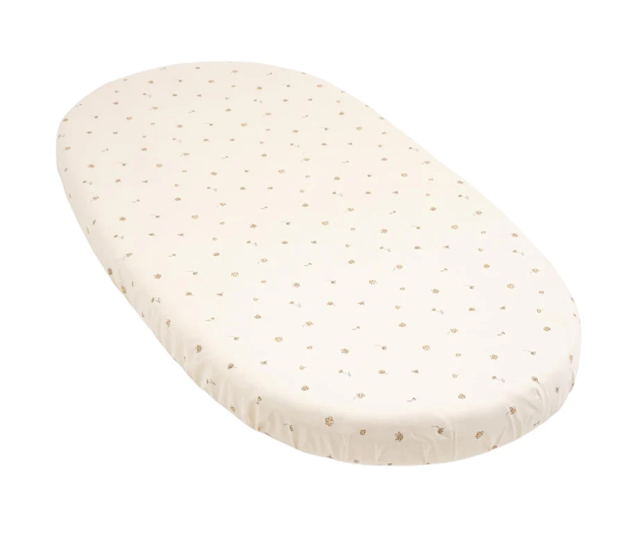 Stokke Sleepi Fitted Sheet, Flower Ecru, V3