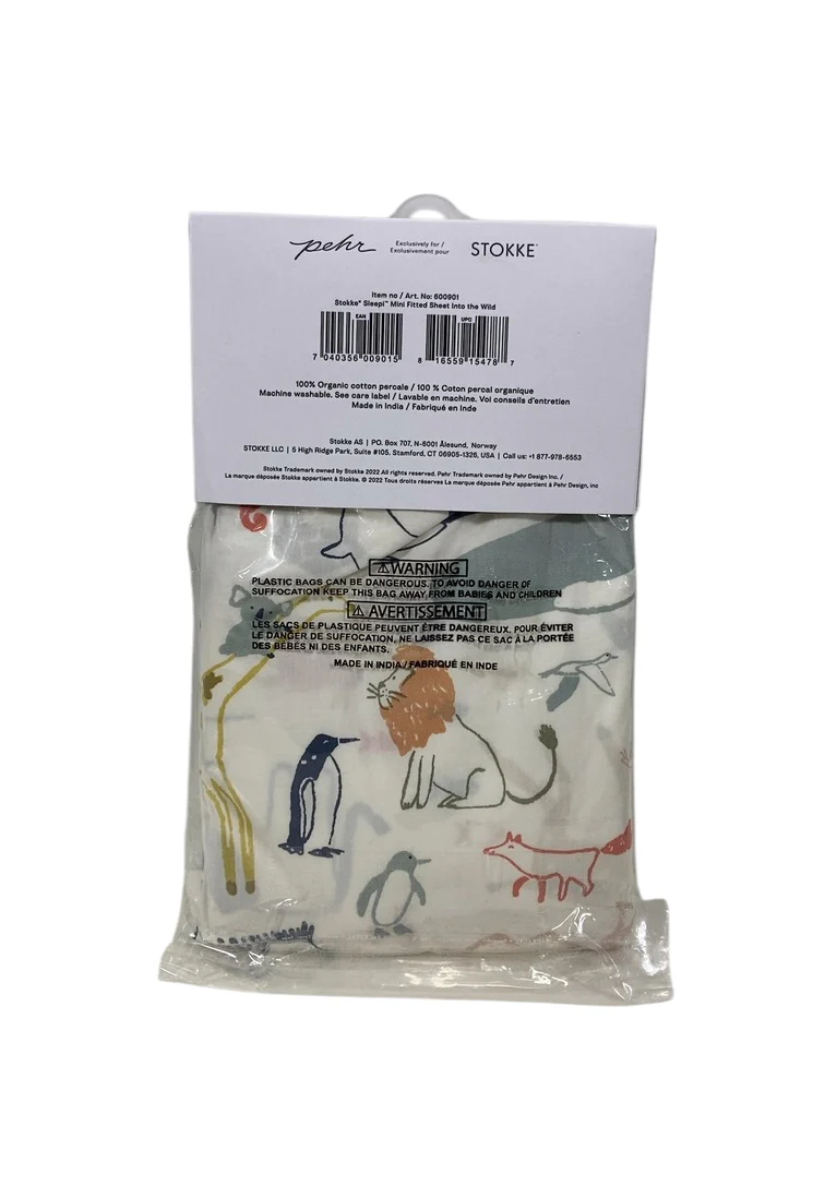 Stokke Sleepi Mini Fitted Sheet, V3, Into The Wild - Image 3