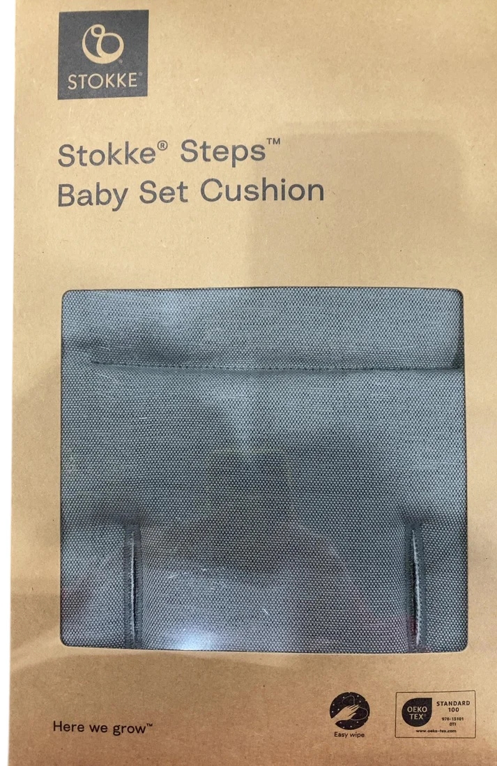 Stokke Steps Baby Set Cushion, Dark Gray - Image 2
