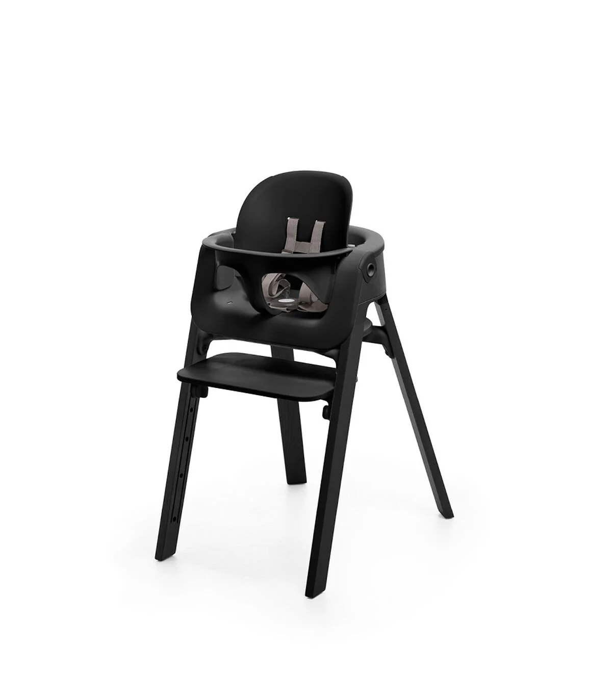 Stokke Steps High Chair, Black Seat with Black Legs