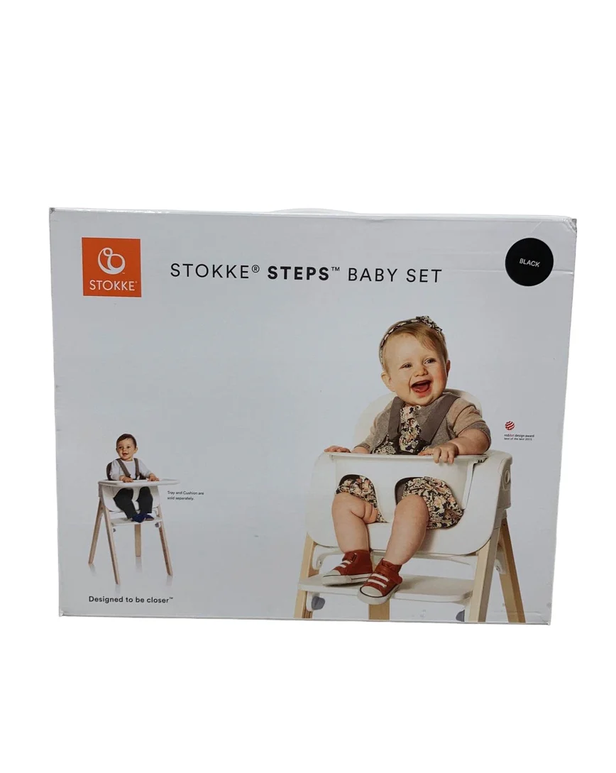 Stokke Steps High Chair, Black Seat with Black Legs - Image 4