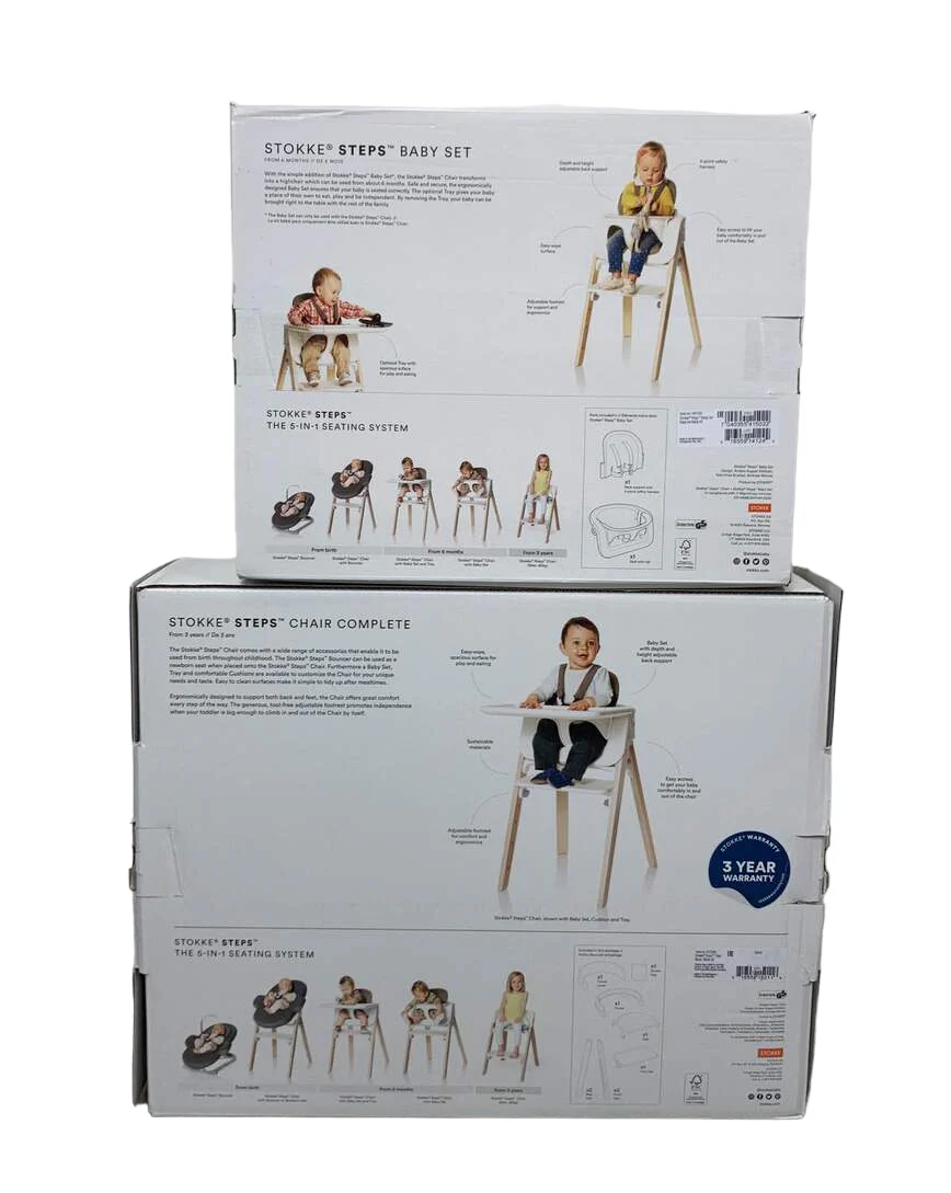 Stokke Steps High Chair, Black Seat with Black Legs - Image 5