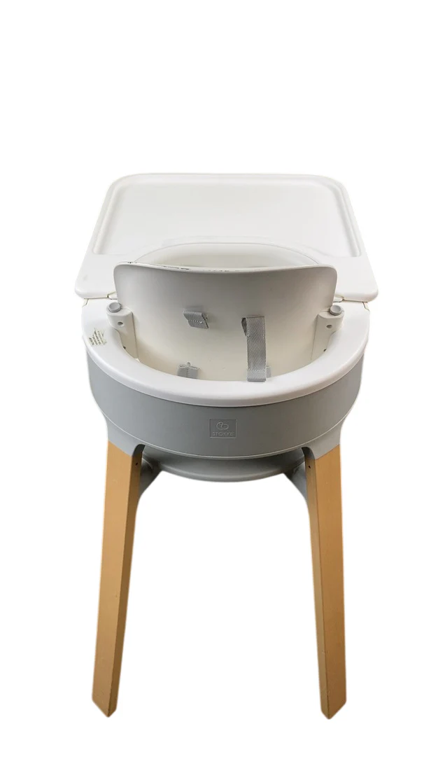 Stokke Steps High Chair, White Seat Natural Legs - Image 3