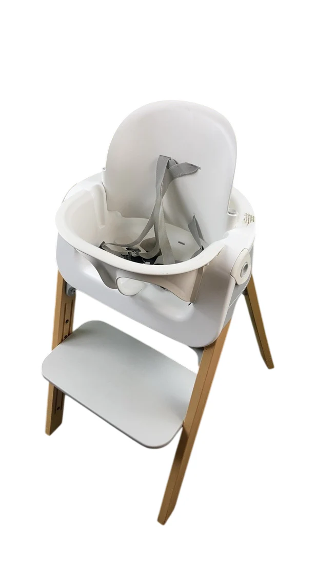 Stokke Steps High Chair, White Seat Natural Legs - Image 5