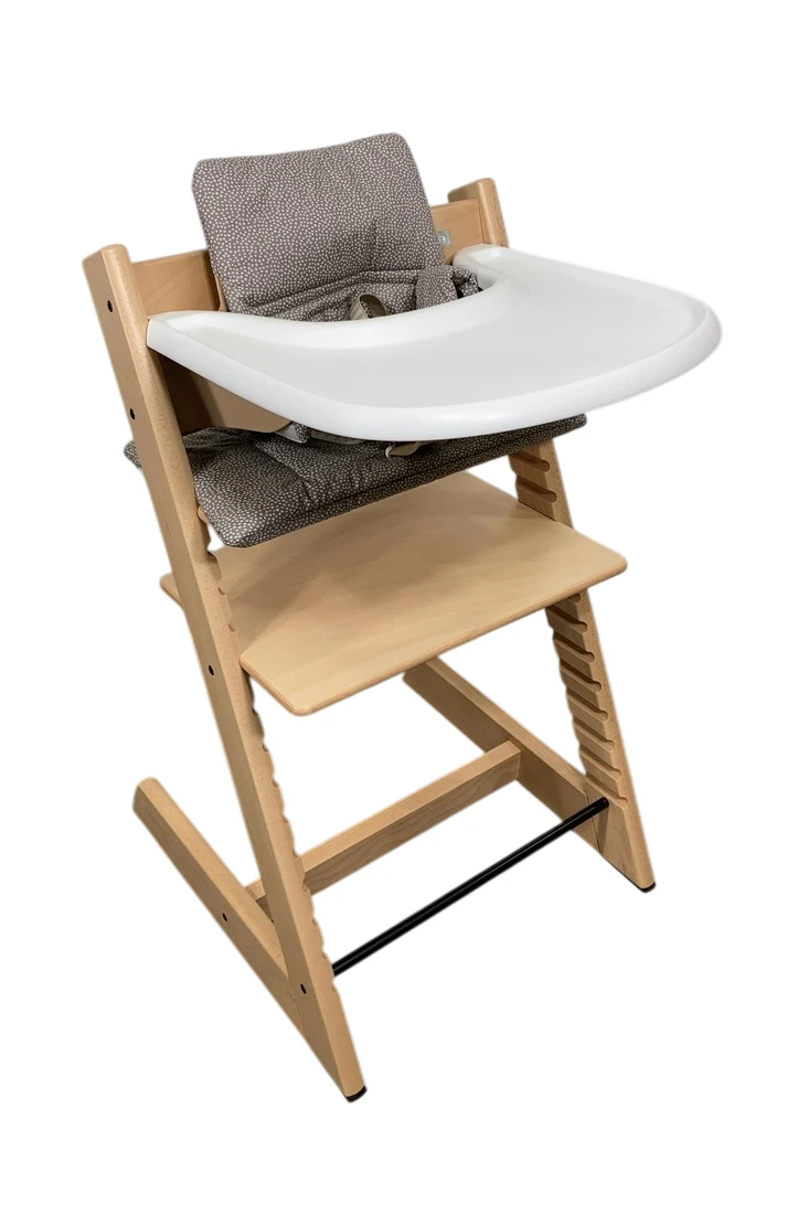Stokke Tripp Trapp Complete High Chair, 1, Dots Grey, Natural