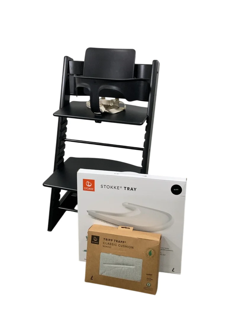 Stokke Tripp Trapp Complete High Chair, 2, Black, Nordic Grey
