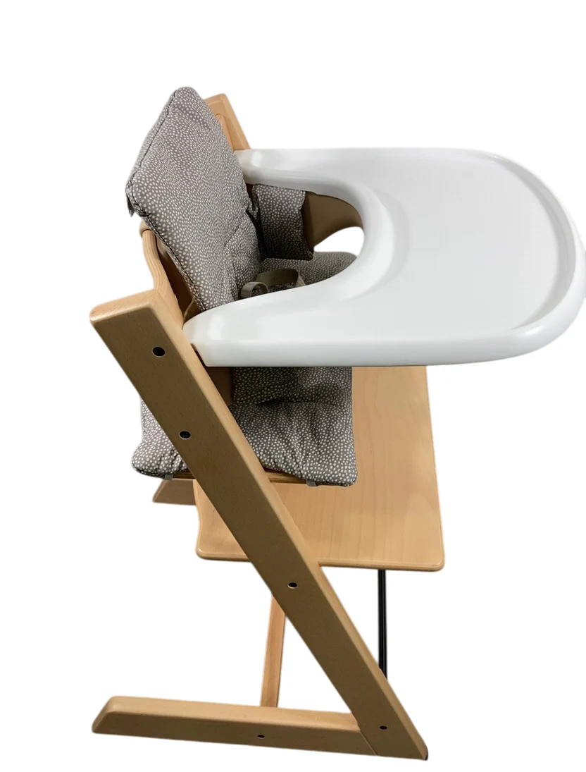 Stokke Tripp Trapp Complete High Chair, 2, Dots Grey, Natural - Image 2