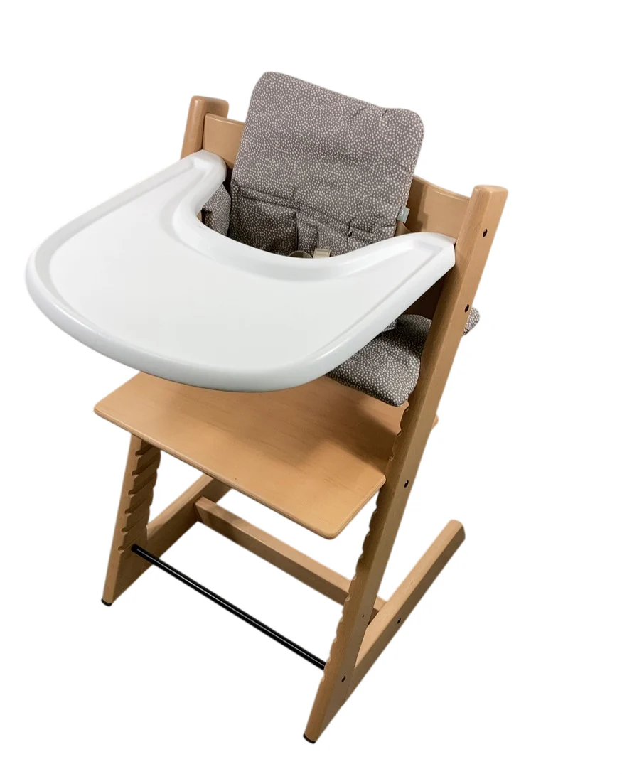 Stokke Tripp Trapp Complete High Chair, 2, Dots Grey, Natural