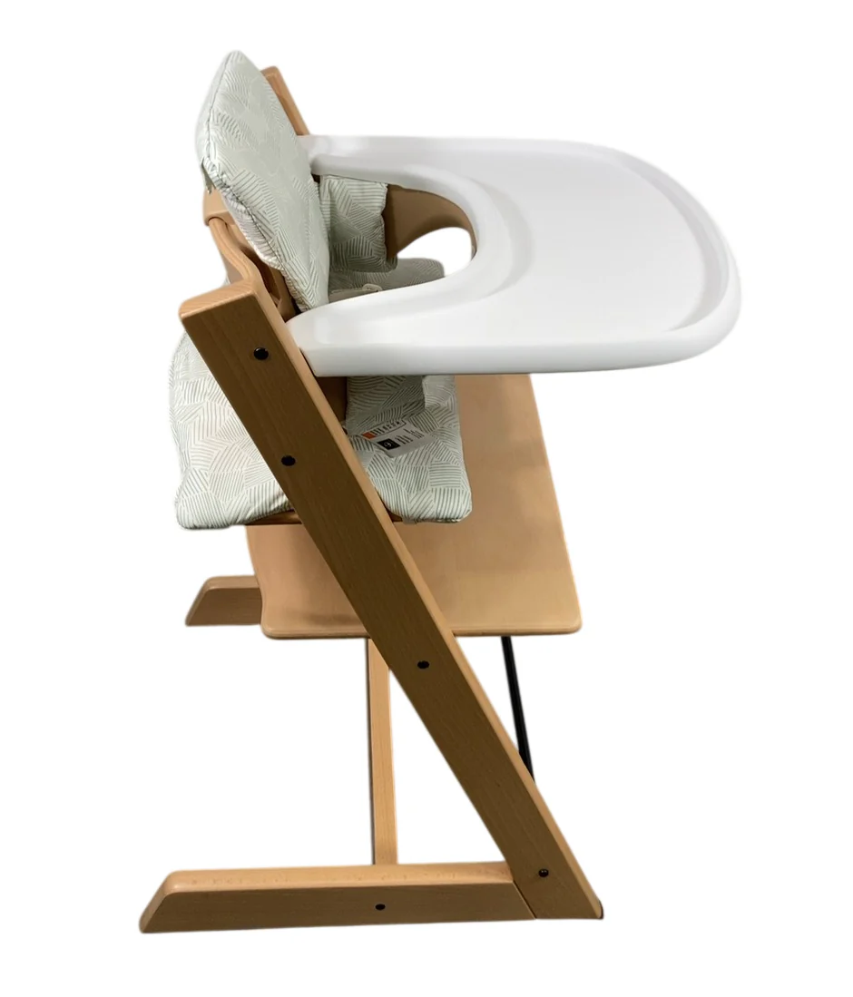 Stokke Tripp Trapp Complete High Chair, 2, Mosaic Green, Natural - Image 2