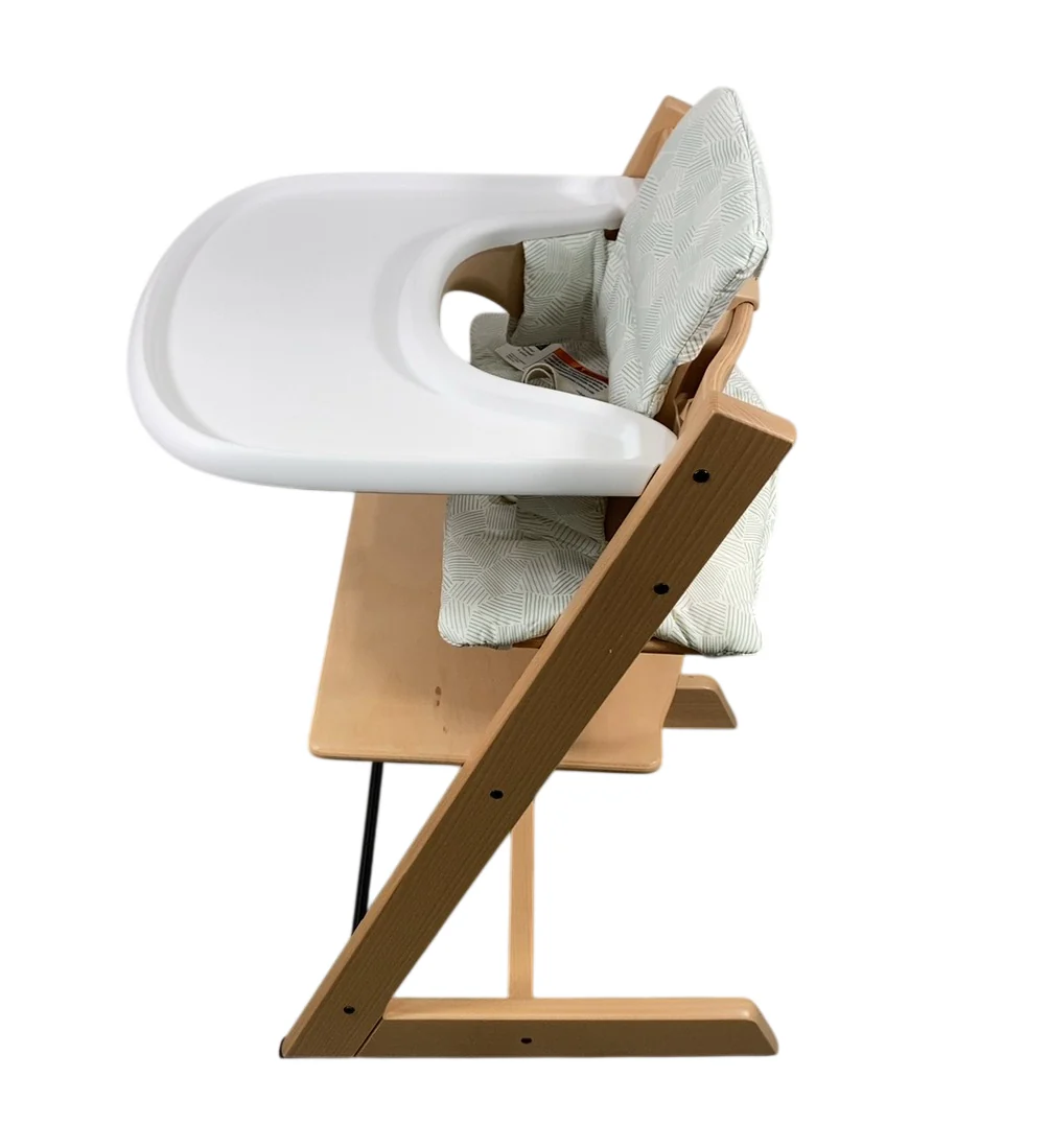 Stokke Tripp Trapp Complete High Chair, 2, Mosaic Green, Natural - Image 3