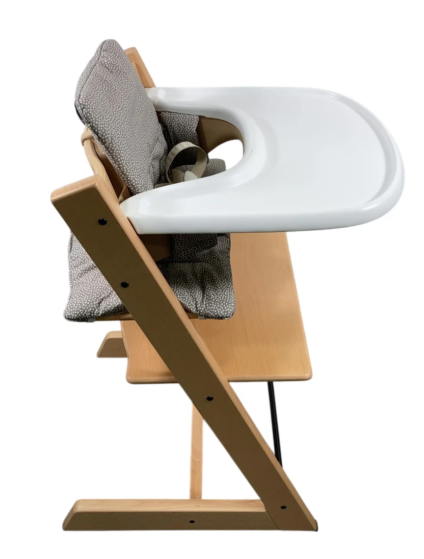 Stokke Tripp Trapp Complete High Chair, Dots Grey, Natural, Natural 2.0 - Image 2