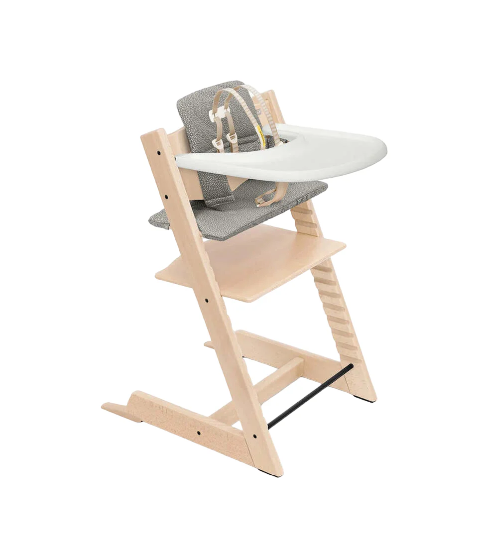 Stokke Tripp Trapp Complete High Chair, Natural, Dots Grey, Natural 2.0