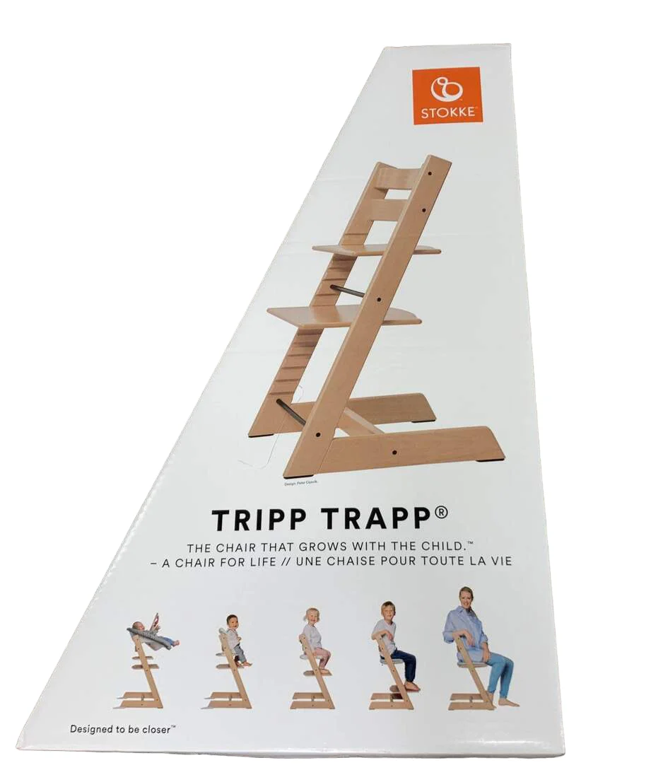 Stokke Tripp Trapp Complete High Chair, Natural, Dots Grey, Natural 2.0 - Image 5