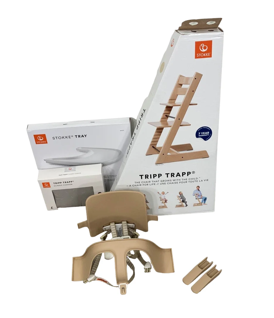 Stokke Tripp Trapp Complete High Chair, Natural, Icon Grey, 1 - Image 2