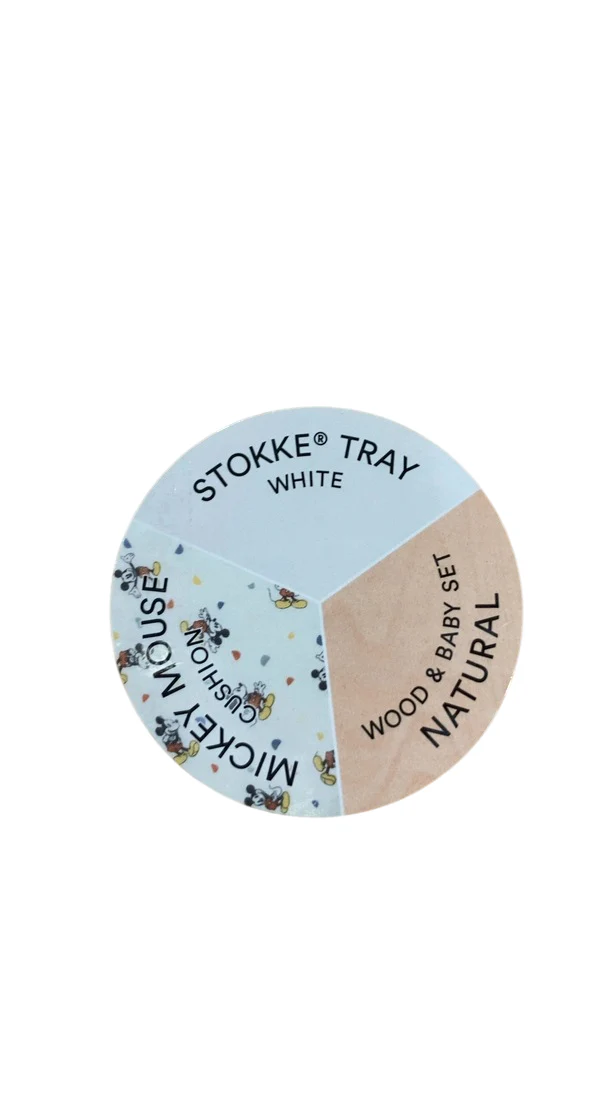 Stokke Tripp Trapp Complete High Chair, Natural, Mickey Celebration, Natural 1.0 - Image 7